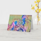 Künstlerische Abstrakte Blume Art Note Card Karte (Gelbe Blume)