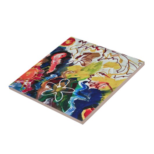 Künstlerische, abstrakte böhmische Kunst Fliese (Seite)