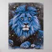 *~* Künstlerische Abstrakte kühne Celestial LION A Poster (Vorne)