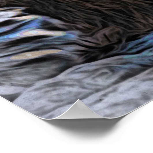 *~* Künstlerische Abstrakte kühne Celestial LION A Poster (Ecke)