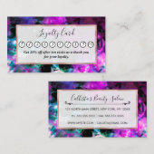 Künstlerische Abstrakte Moderne Schwarze Lila Gefä Treuekarte (Vorne/Hinten)