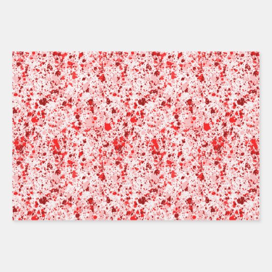 Künstlerische Abstrakte Paint Spritzer Weihnachtsf Geschenkpapier Set (Vorderseite 3)