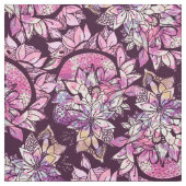 Künstlerische abstrakte rosa lila Hand Stoff (Muster)