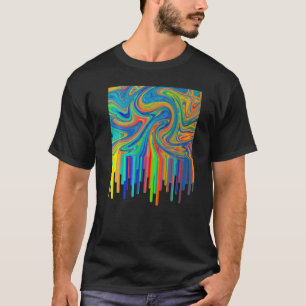 Künstlerische Acryl-Guss-Kunstmalerei Künstler Tea T-Shirt
