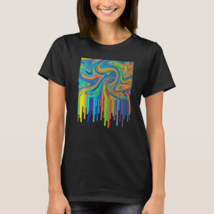 Künstlerische Acryl-Guss-Kunstmalerei Künstler Tea T-Shirt