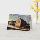 Künstlerische Altstadtkirche Twilight Karte (Gelbe Blume)