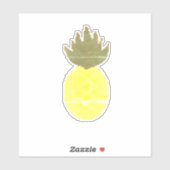 Künstlerische Ananas Aufkleber (Blatt)