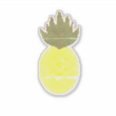 Künstlerische Ananas Aufkleber (Vorderseite)