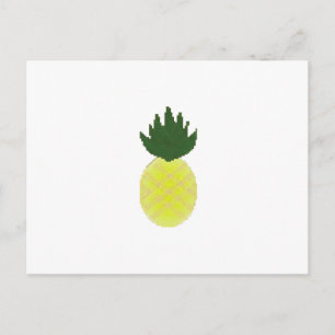 Künstlerische Ananas Feiertagspostkarte