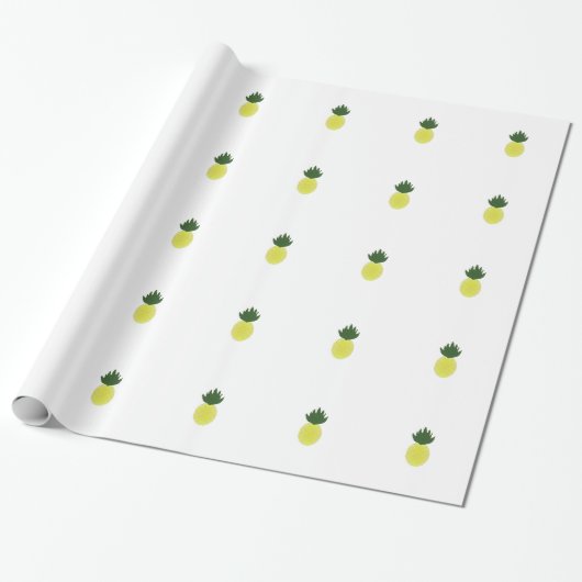 Künstlerische Ananas Geschenkpapier (Ungerollt)