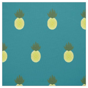 Künstlerische Ananas im Sommer Stoff