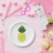 Künstlerische Ananas Pappteller (Party)