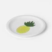 Künstlerische Ananas Pappteller (Schrägansicht)