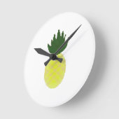 Künstlerische Ananas Runde Wanduhr (Winkel)