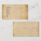 Künstlerische Antike Visitenkarte (Vorne/Hinten)