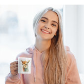 Künstlerische Aquarell-Alpakas Kaffeetasse