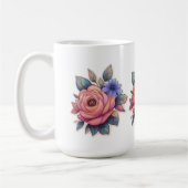 künstlerische Aquarellbilder Kaffeetasse (Links)