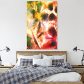 künstlerische Aquarellbilder und glänzende Blumenb Leinwanddruck (Insitu (Schlafzimmer))