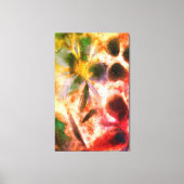 künstlerische Aquarellbilder und glänzende Blumenb Leinwanddruck (Vorderseite)