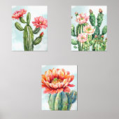 Künstlerische Aquarellblüte Bilderwand Sets (Vorderseite)