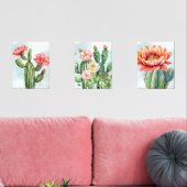 Künstlerische Aquarellblüte Bilderwand Sets (Wohnzimmer)