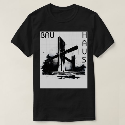 Künstlerische Architektur 03 BW T-Shirt (Design vorne)