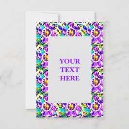 Künstlerische Art Nouveau Floral Einladung