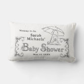 Künstlerische Babydusche Lendenkissen (Rückseite)