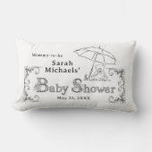 Künstlerische Babydusche Lendenkissen (Vorderseite)