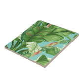 Künstlerische Bananenblatt u. -Blume Fliese (Seite)