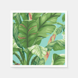 Künstlerische Bananenblatt u. -Blume Serviette