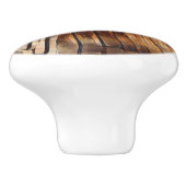 Künstlerische Baum-Frosch-dekorative Keramikknauf (Seitenansicht)