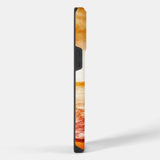 Künstlerische Beachszene iPhone Hülle (Rechte Seite)