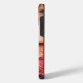 Künstlerische Beachszene iPhone Hülle (Linke Seite)