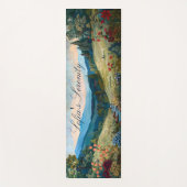 Künstlerische Berge und Blume Naturnähe Yogamatte (Vorderseite)