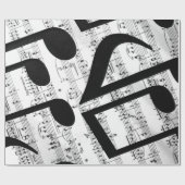 Künstlerische Blatt-Musik Geschenkpapier (Flach)