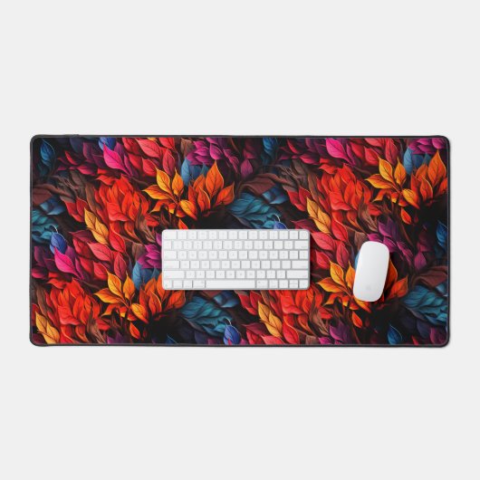 Künstlerische Blätter Schreibtischunterlage (Tastatur & Maus)