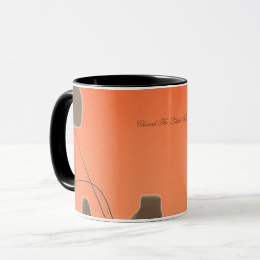 Künstlerische blorakzentriert tasse (Vorderseite Links)