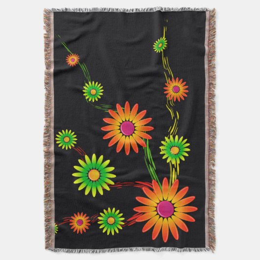 Künstlerische Blume Decke (Vorderseite Vertikal)