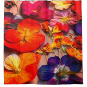 Künstlerische Blume Duschvorhang (Vorderseite)