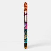 Künstlerische Blume - Fall iPhone Hülle (Linke Seite)