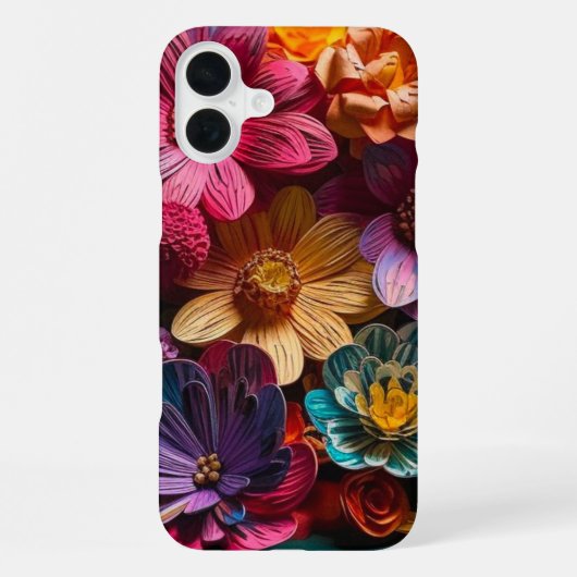 Künstlerische Blume - Fall iPhone Hülle (Rückseite)