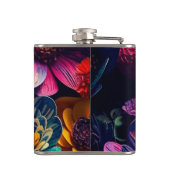 Künstlerische Blume Flachmann (Rückseite)