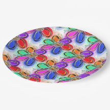 Künstlerische Blume für Wasserfarben