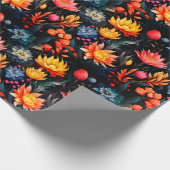 Künstlerische Blume Geschenkpapier (Ecke)