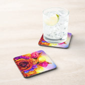 Künstlerische Blume Getränkeuntersetzer (Rechte Seite)