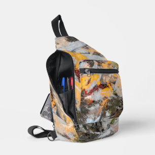 Künstlerische Blume im Herbst Crossbody Bag