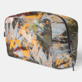 Künstlerische Blume im Herbst Waschbeutel (Rechte Ecke)