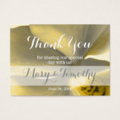 Künstlerische Blume in Gelb - Danke (Vorderseite)