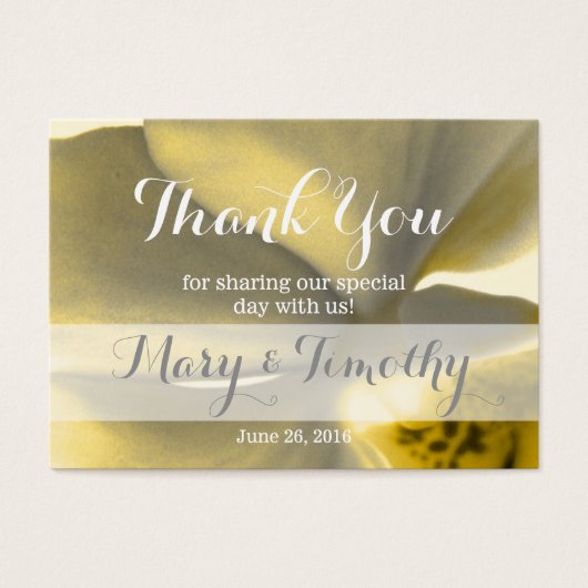 Künstlerische Blume in Gelb - Danke (Vorderseite)